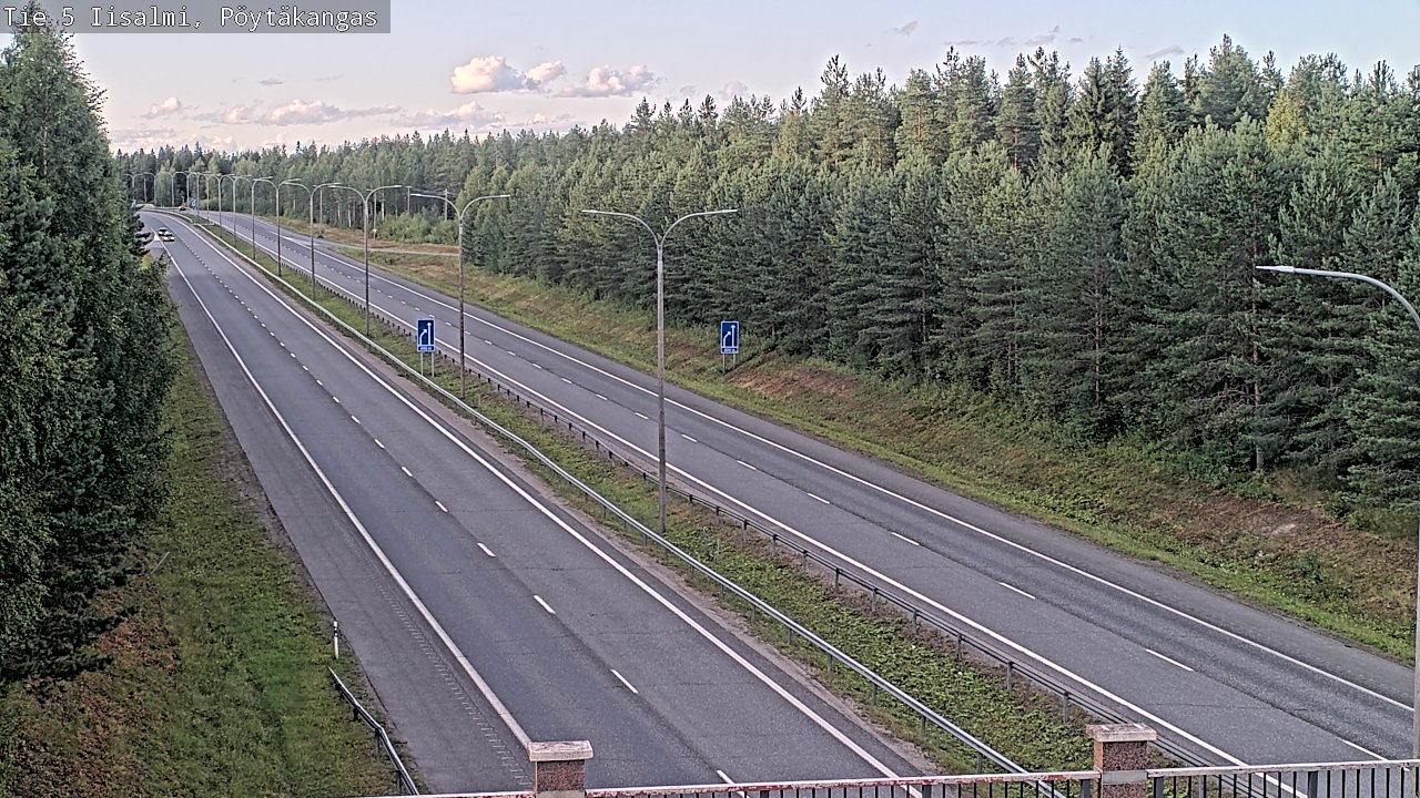 Weather Camera Image Road 5 Iisalmi, Pöytäkangas, Iisalmi, Pohjois-Savo