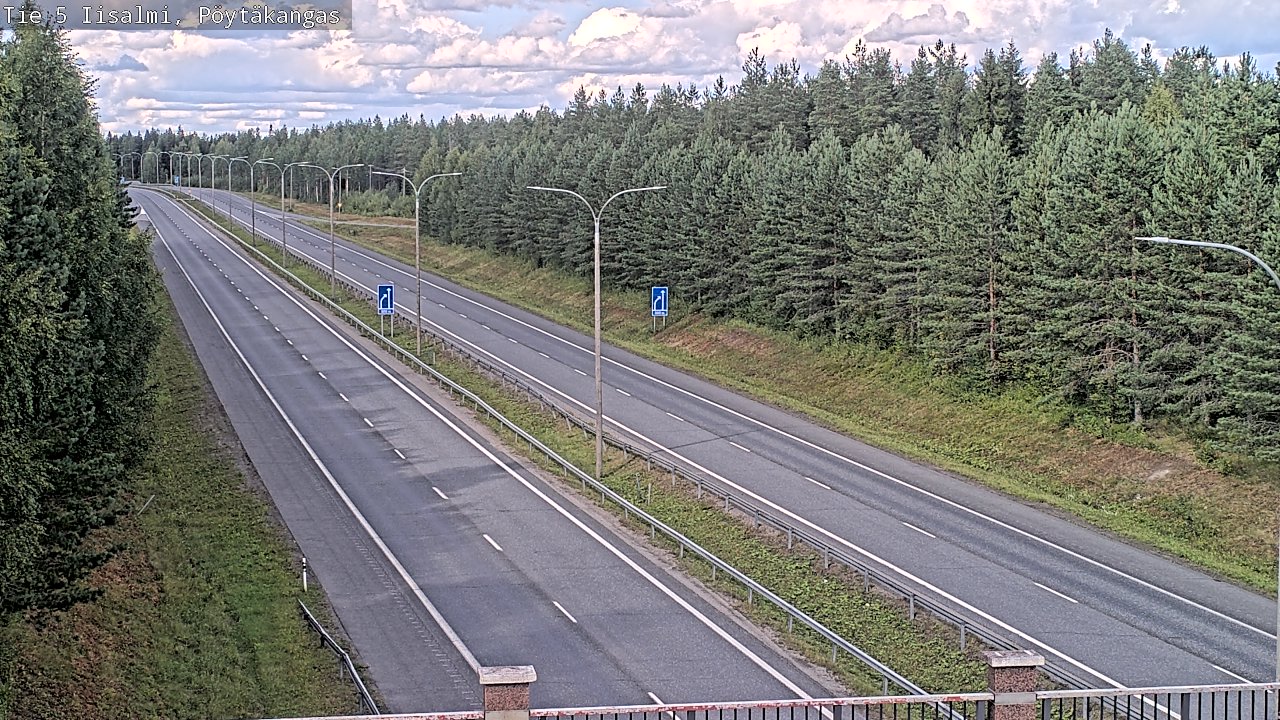 Weather Camera Image Road 5 Iisalmi, Pöytäkangas, Iisalmi, Pohjois-Savo