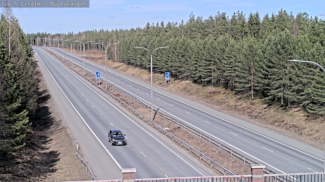 Weather Camera Image Väg 5 Idensalmi, Pöytäkangas, Iisalmi, Pohjois-Savo