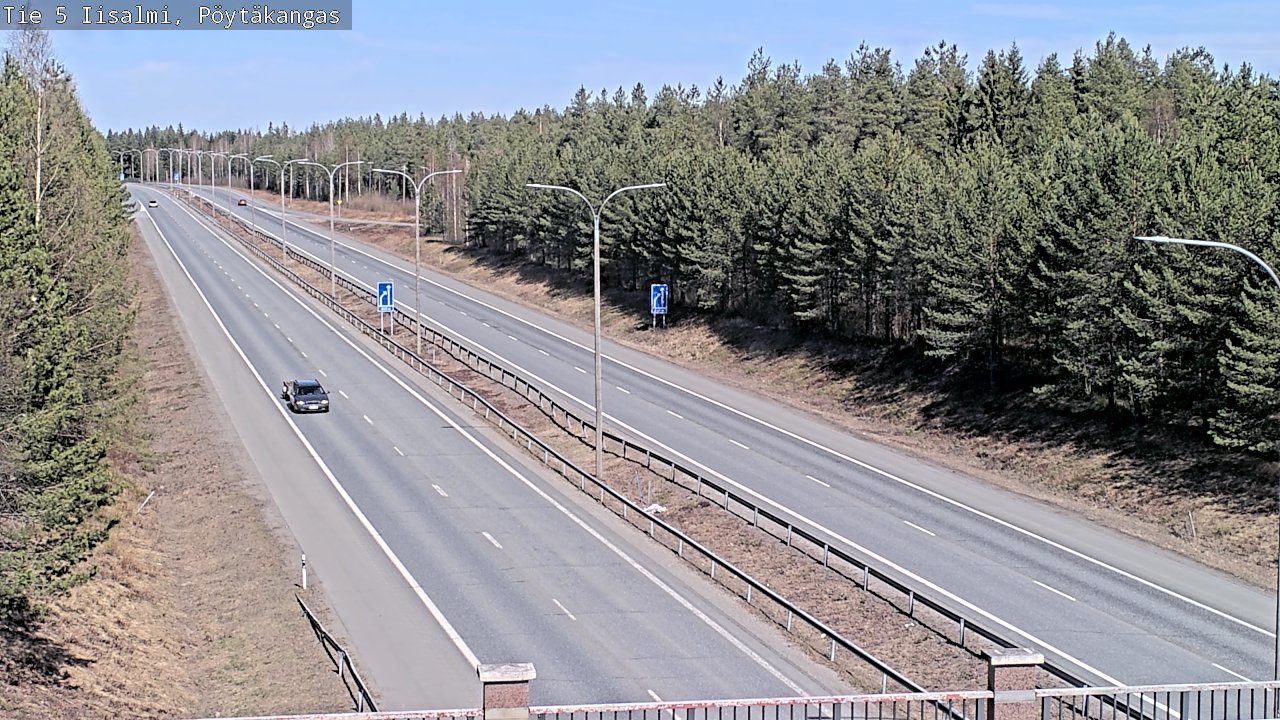 Weather Camera Image Väg 5 Idensalmi, Pöytäkangas, Iisalmi, Pohjois-Savo