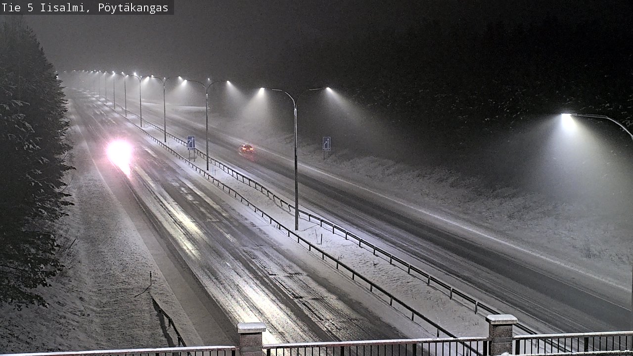 Weather Camera Image Road 5 Iisalmi, Pöytäkangas, Iisalmi, Pohjois-Savo