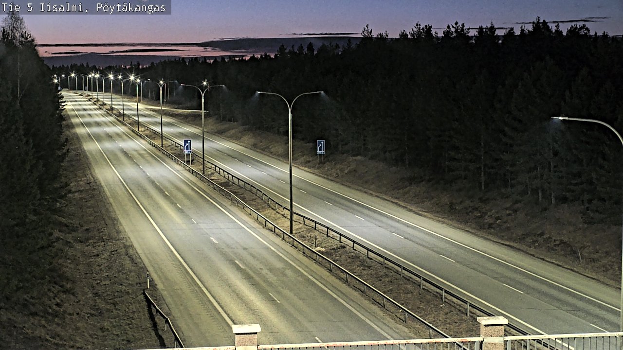 Weather Camera Image Road 5 Iisalmi, Pöytäkangas, Iisalmi, Pohjois-Savo