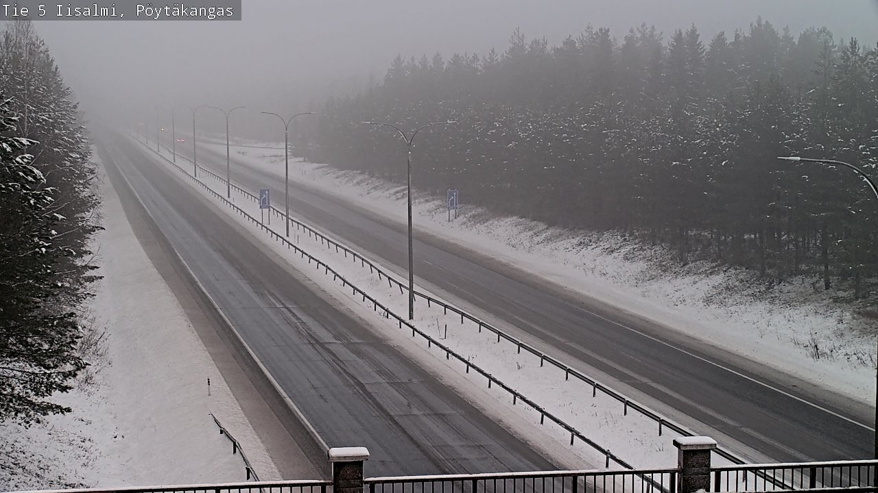 Weather Camera Image Road 5 Iisalmi, Pöytäkangas, Iisalmi, Pohjois-Savo