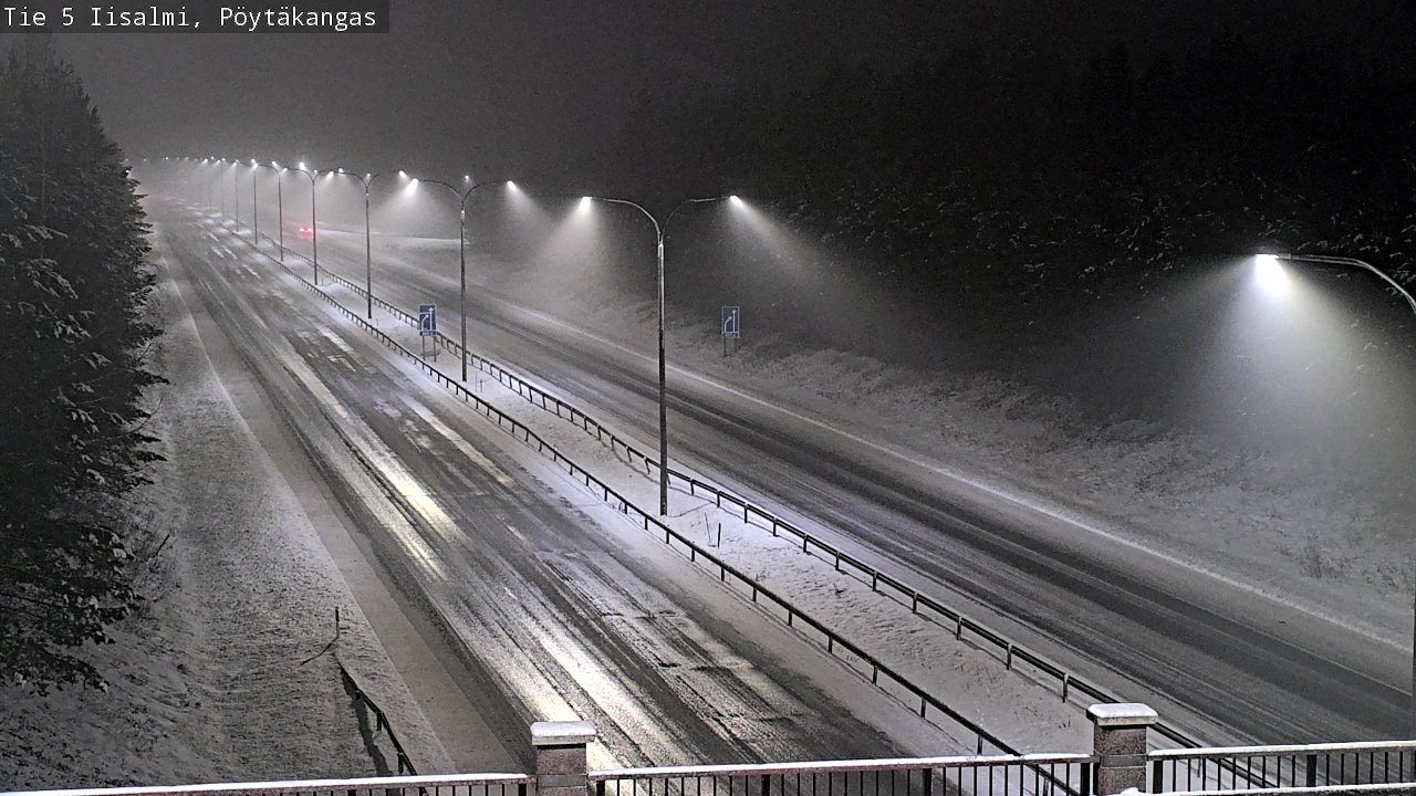 Weather Camera Image Road 5 Iisalmi, Pöytäkangas, Iisalmi, Pohjois-Savo