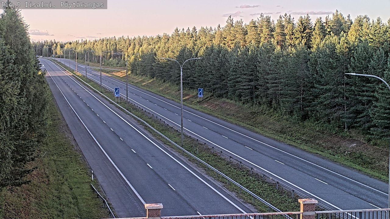 Weather Camera Image Road 5 Iisalmi, Pöytäkangas, Iisalmi, Pohjois-Savo