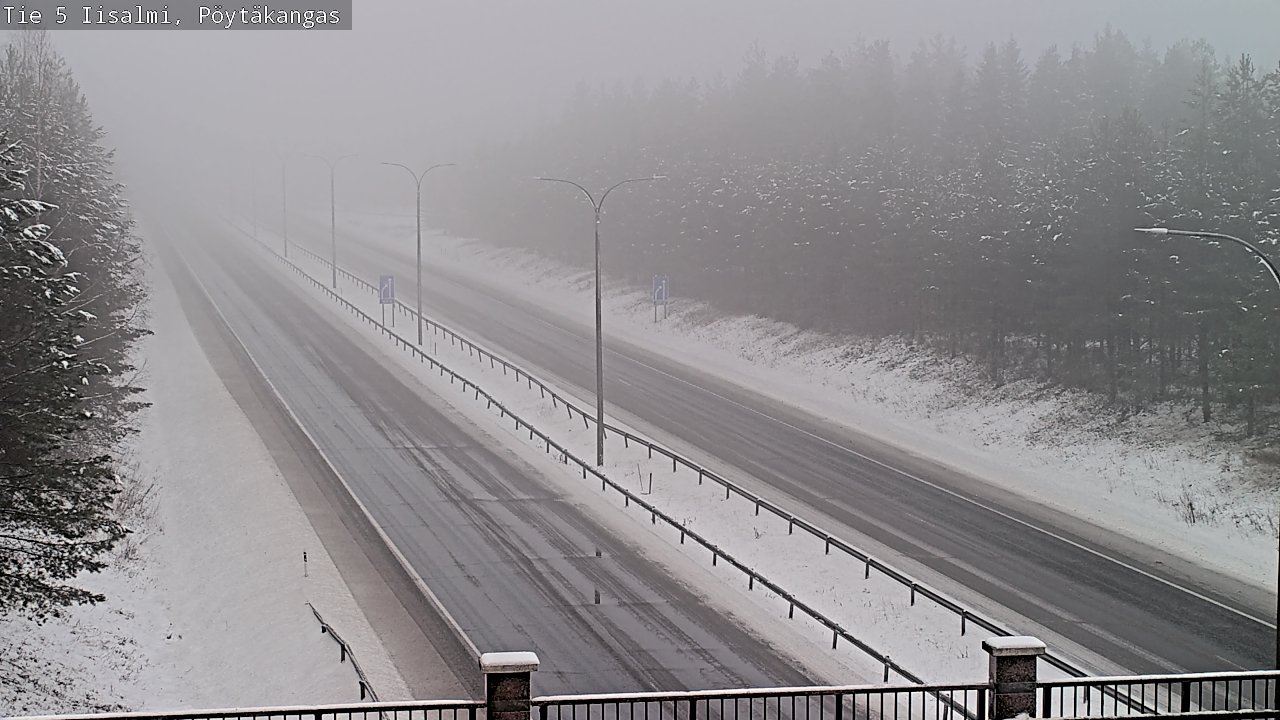 Weather Camera Image Road 5 Iisalmi, Pöytäkangas, Iisalmi, Pohjois-Savo