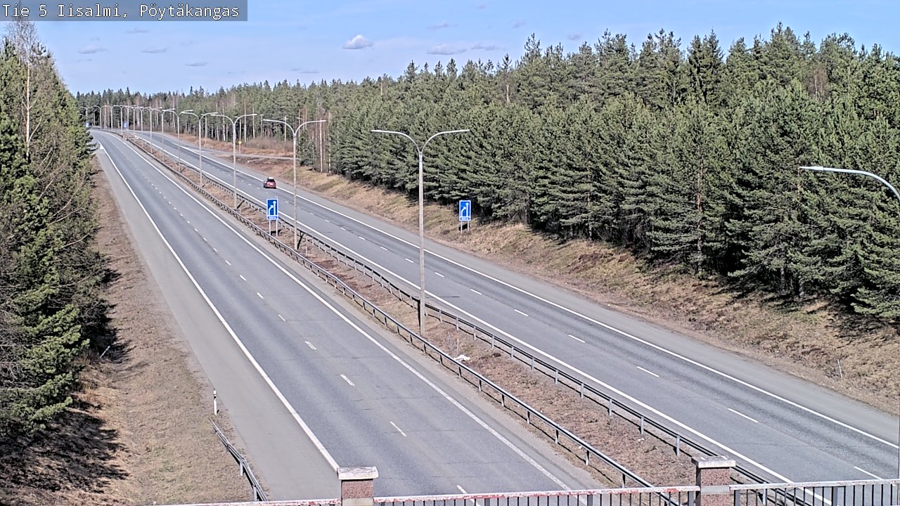 Weather Camera Image Väg 5 Idensalmi, Pöytäkangas, Iisalmi, Pohjois-Savo