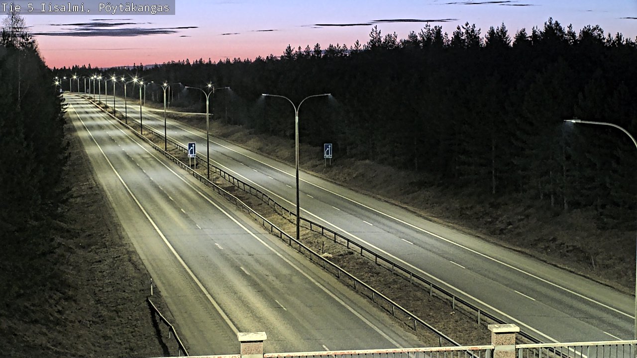 Weather Camera Image Road 5 Iisalmi, Pöytäkangas, Iisalmi, Pohjois-Savo