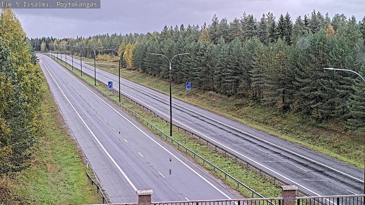 Weather Camera Image Road 5 Iisalmi, Pöytäkangas, Iisalmi, Pohjois-Savo