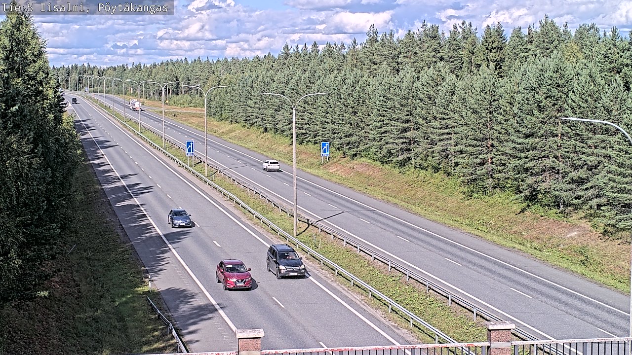 Weather Camera Image Road 5 Iisalmi, Pöytäkangas, Iisalmi, Pohjois-Savo