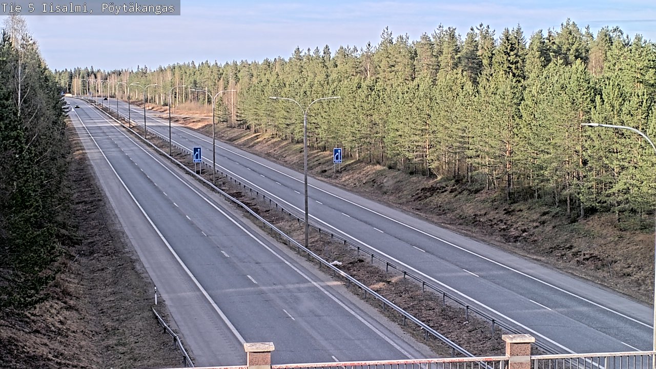 Weather Camera Image Väg 5 Idensalmi, Pöytäkangas, Iisalmi, Pohjois-Savo