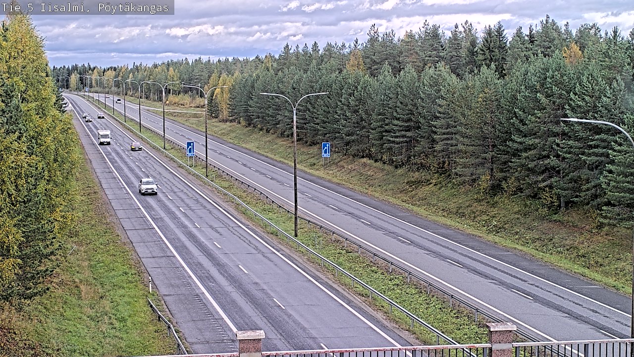 Weather Camera Image Road 5 Iisalmi, Pöytäkangas, Iisalmi, Pohjois-Savo