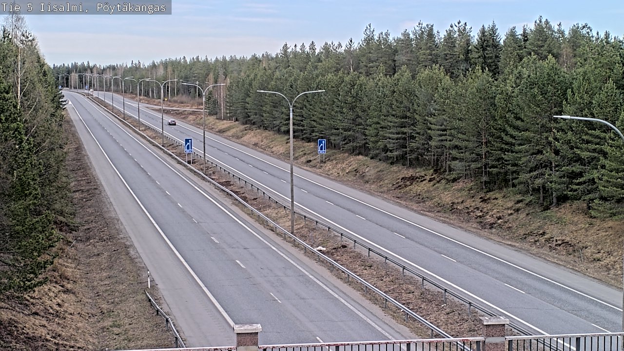 Weather Camera Image Väg 5 Idensalmi, Pöytäkangas, Iisalmi, Pohjois-Savo