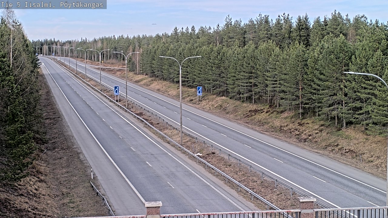 Weather Camera Image Väg 5 Idensalmi, Pöytäkangas, Iisalmi, Pohjois-Savo
