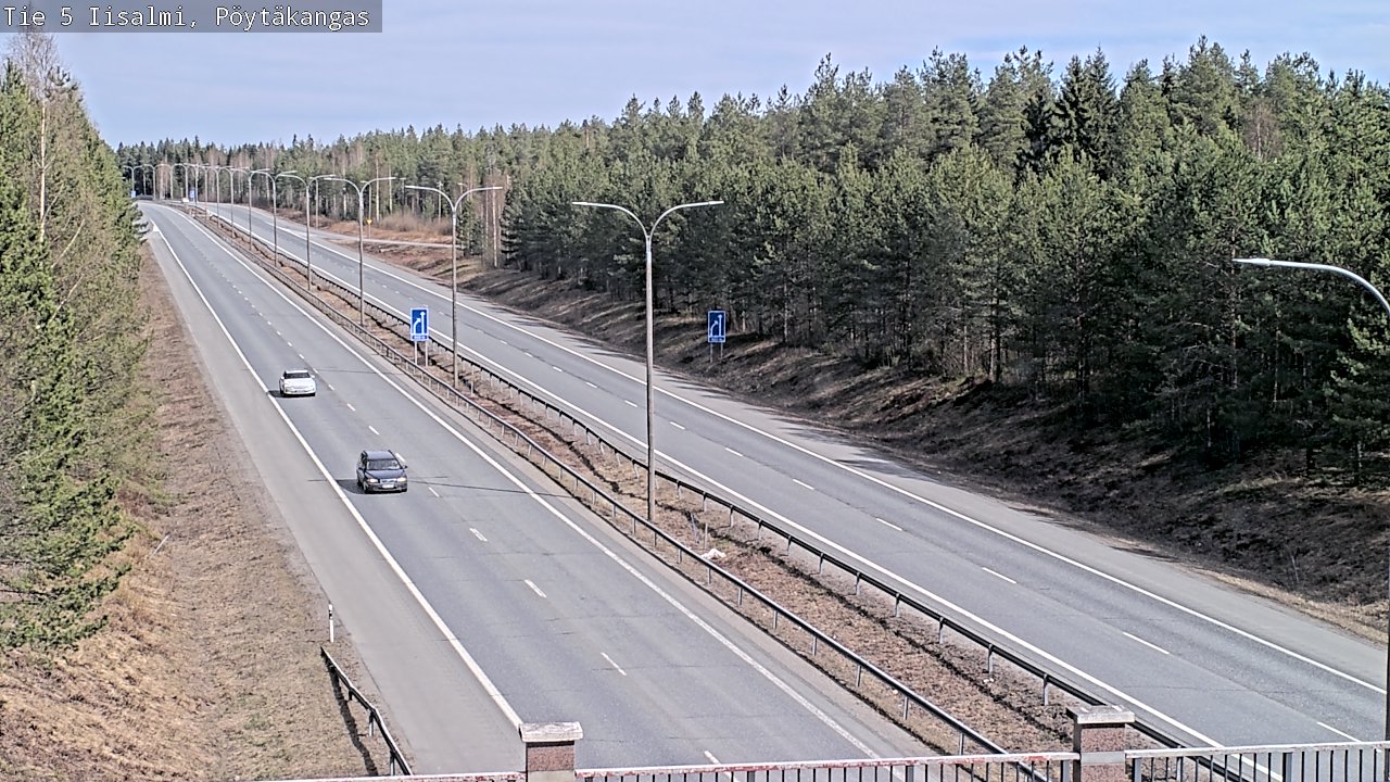 Weather Camera Image Väg 5 Idensalmi, Pöytäkangas, Iisalmi, Pohjois-Savo