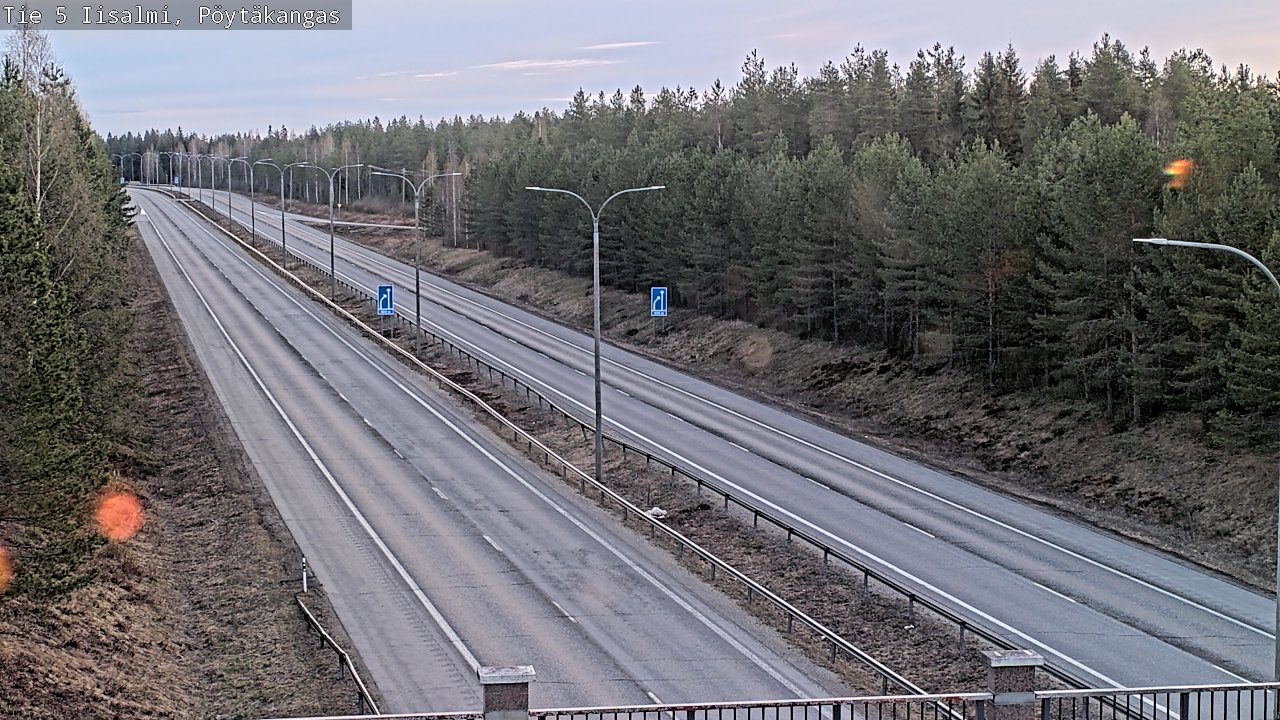 Weather Camera Image Väg 5 Idensalmi, Pöytäkangas, Iisalmi, Pohjois-Savo