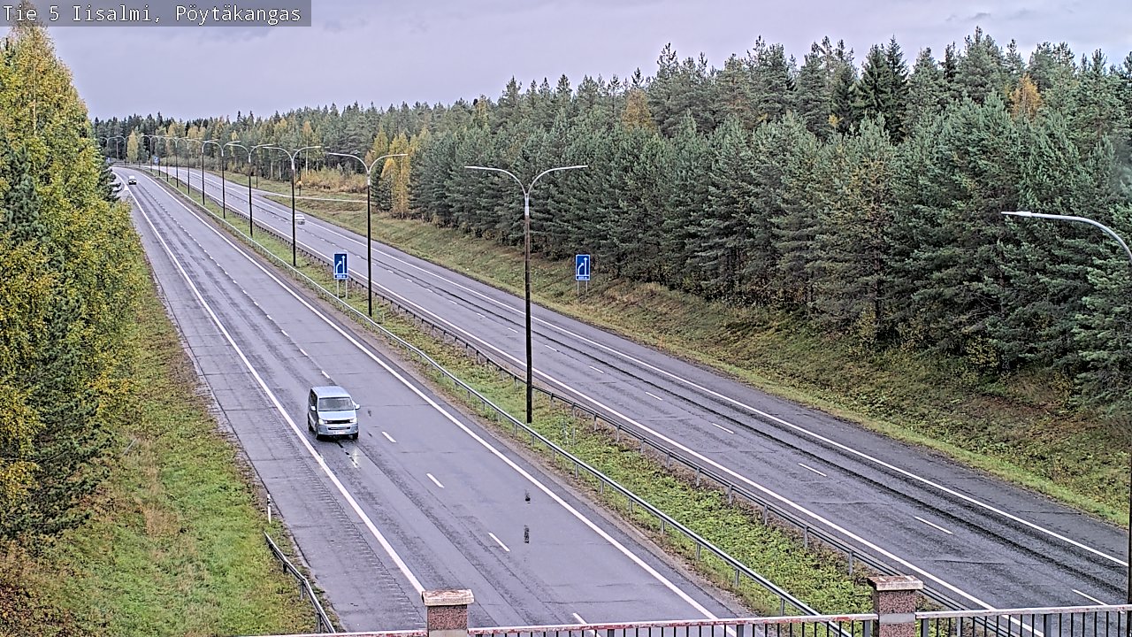 Weather Camera Image Road 5 Iisalmi, Pöytäkangas, Iisalmi, Pohjois-Savo