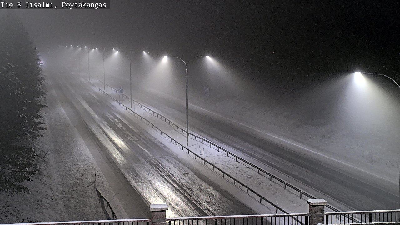 Weather Camera Image Road 5 Iisalmi, Pöytäkangas, Iisalmi, Pohjois-Savo