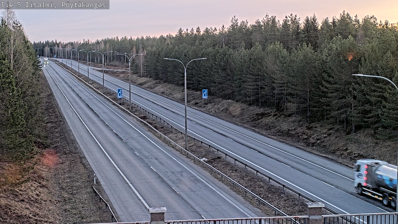 Weather Camera Image Väg 5 Idensalmi, Pöytäkangas, Iisalmi, Pohjois-Savo