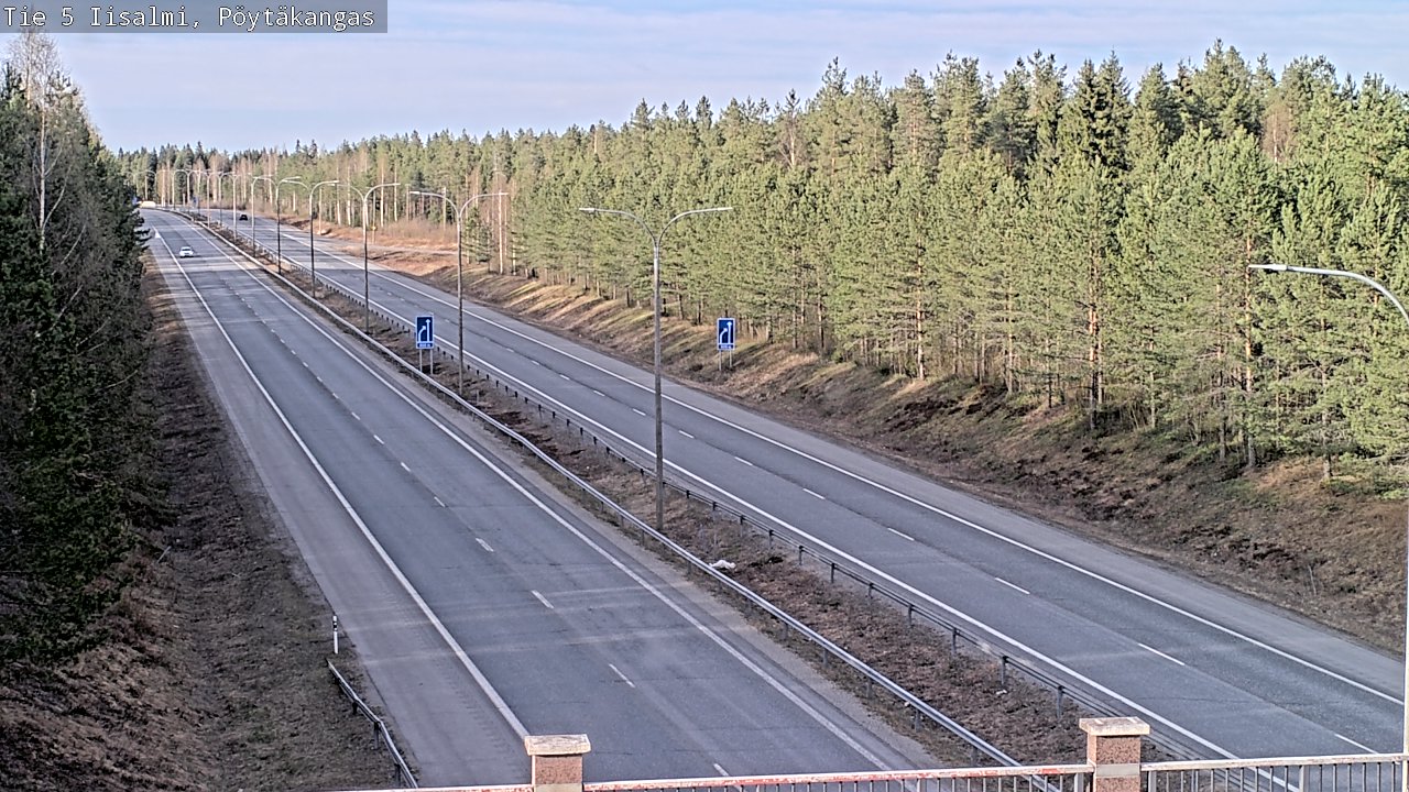 Weather Camera Image Väg 5 Idensalmi, Pöytäkangas, Iisalmi, Pohjois-Savo