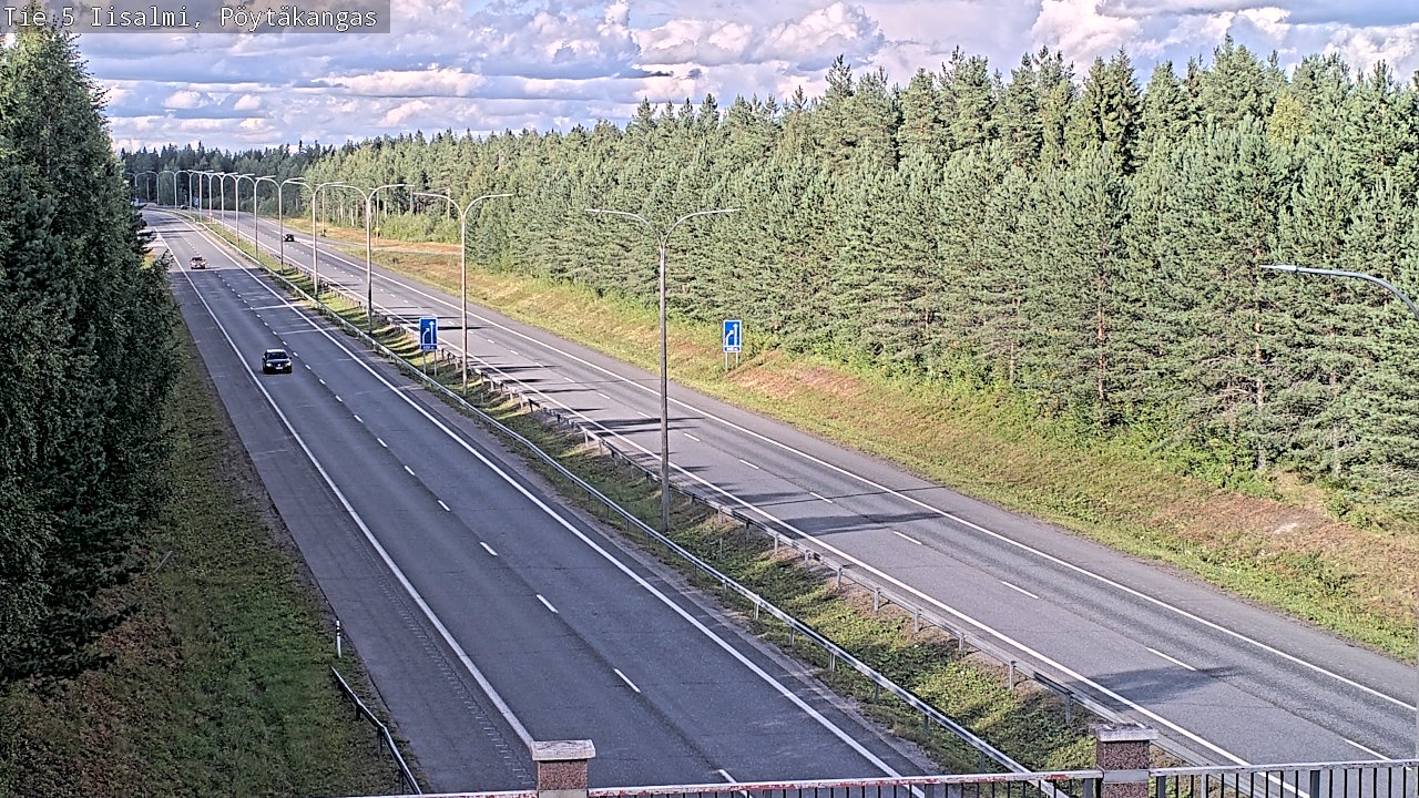 Weather Camera Image Road 5 Iisalmi, Pöytäkangas, Iisalmi, Pohjois-Savo