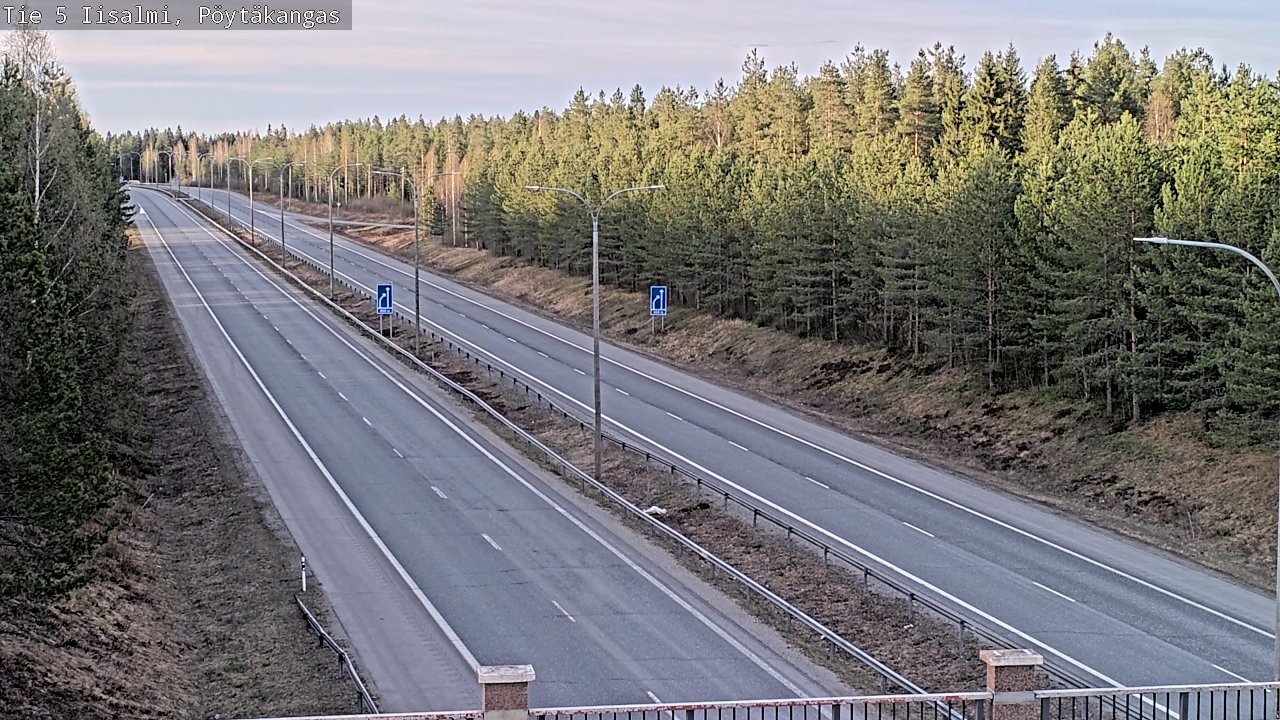 Weather Camera Image Väg 5 Idensalmi, Pöytäkangas, Iisalmi, Pohjois-Savo