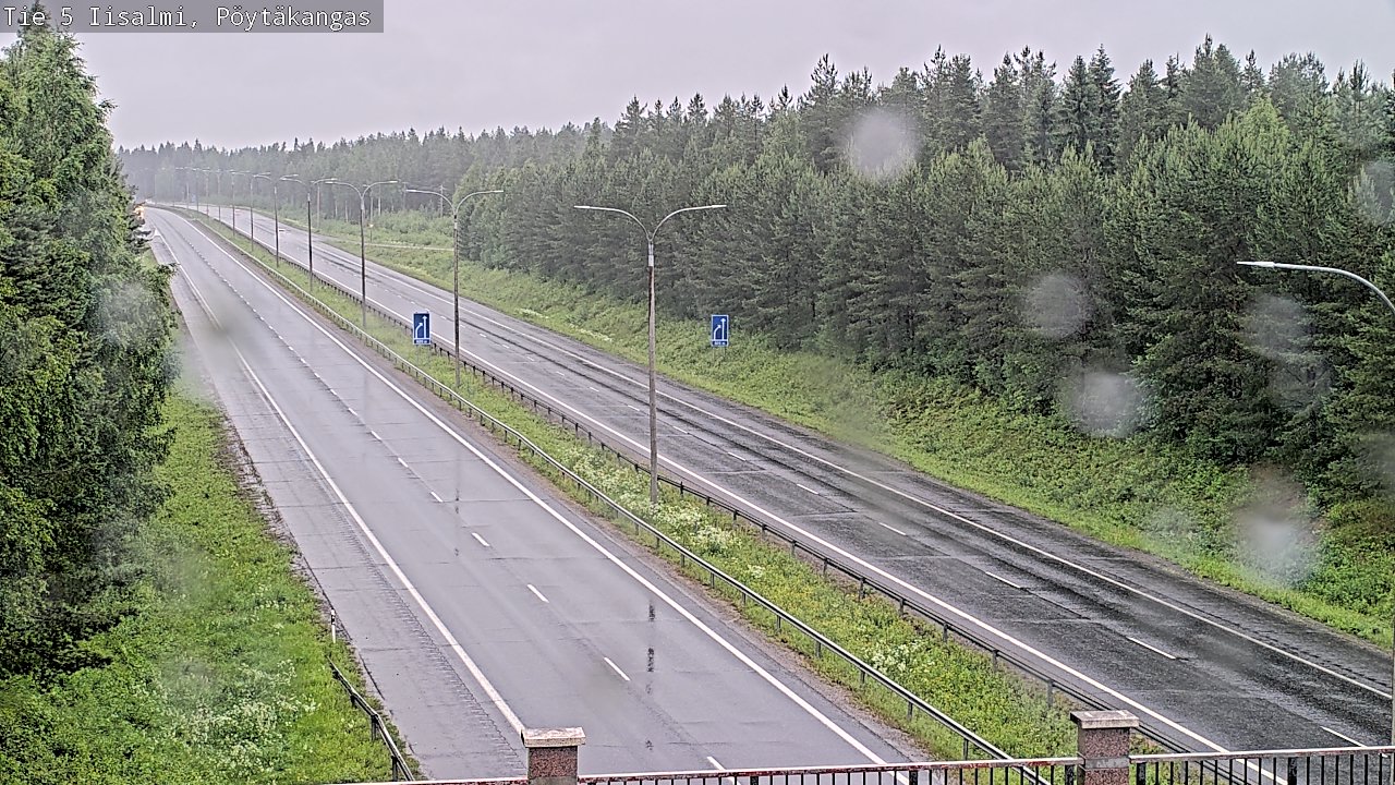Weather Camera Image Väg 5 Idensalmi, Pöytäkangas, Iisalmi, Pohjois-Savo