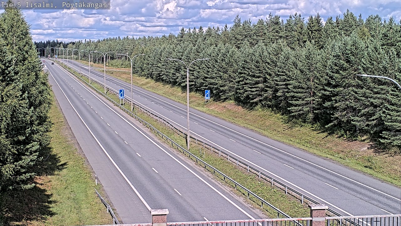Weather Camera Image Road 5 Iisalmi, Pöytäkangas, Iisalmi, Pohjois-Savo