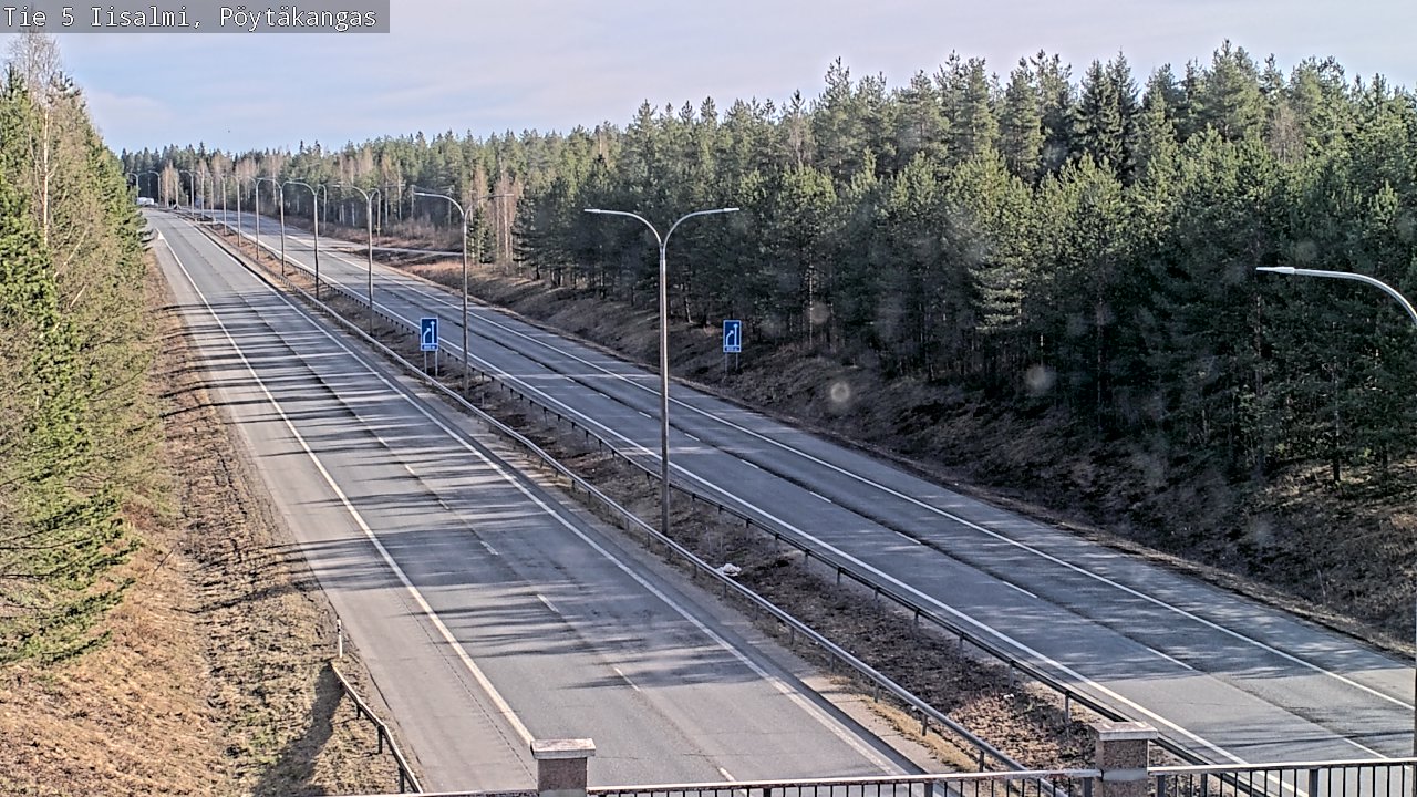 Weather Camera Image Väg 5 Idensalmi, Pöytäkangas, Iisalmi, Pohjois-Savo