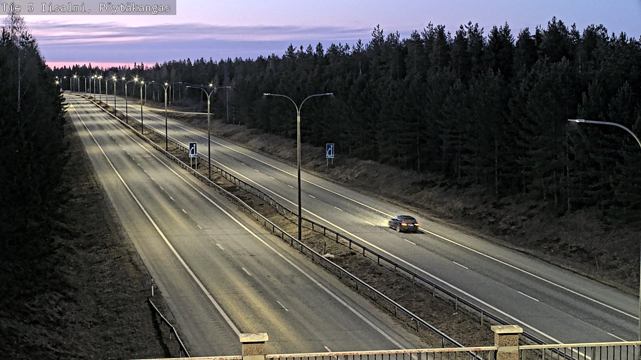 Weather Camera Image Väg 5 Idensalmi, Pöytäkangas, Iisalmi, Pohjois-Savo