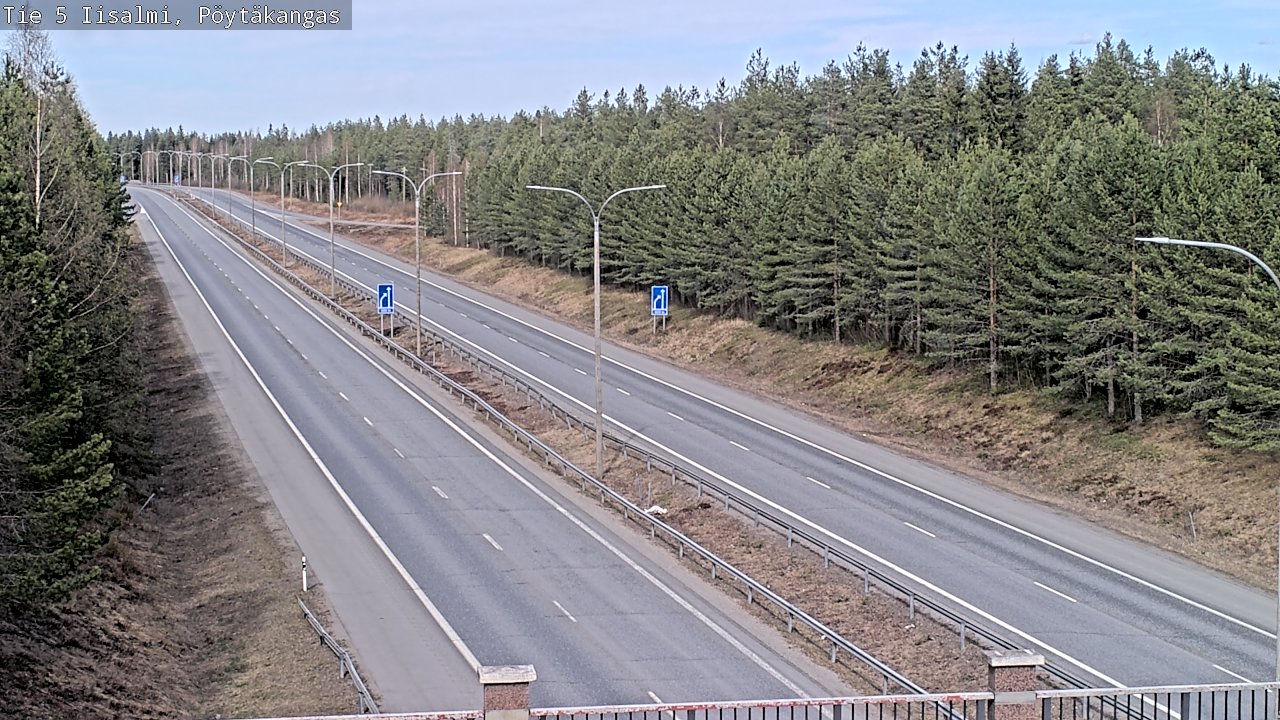 Weather Camera Image Väg 5 Idensalmi, Pöytäkangas, Iisalmi, Pohjois-Savo
