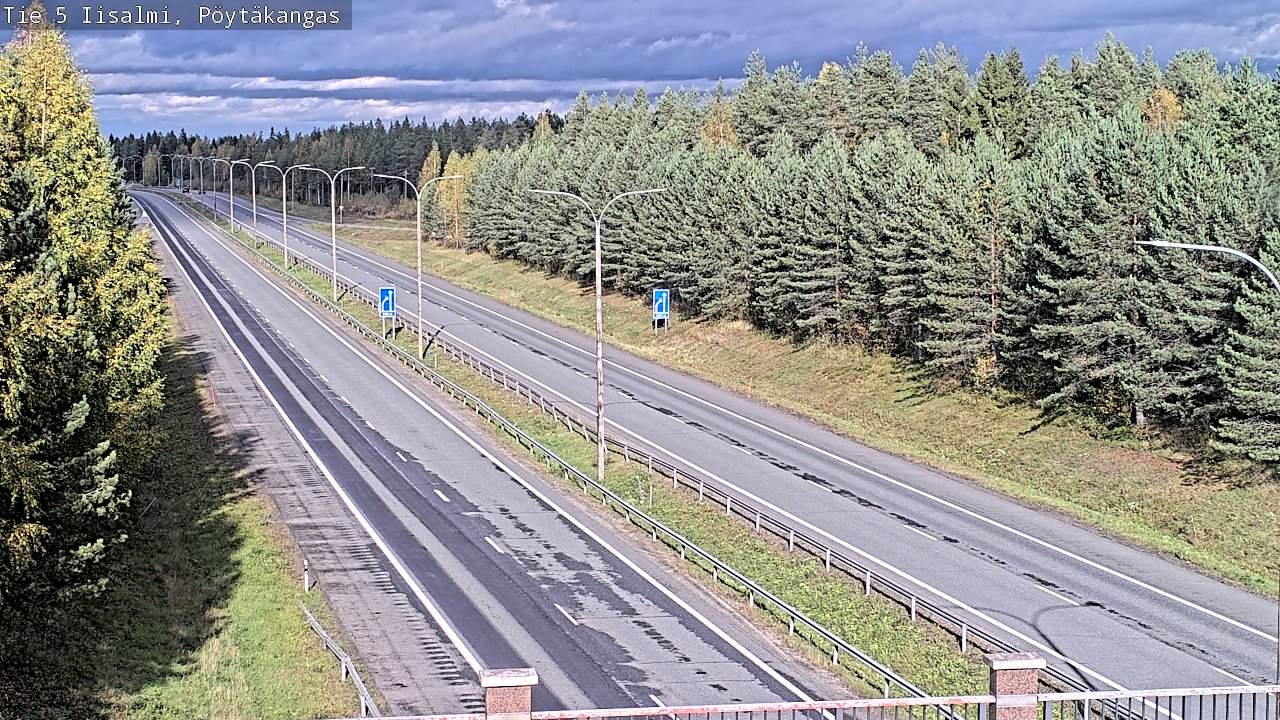Weather Camera Image Road 5 Iisalmi, Pöytäkangas, Iisalmi, Pohjois-Savo