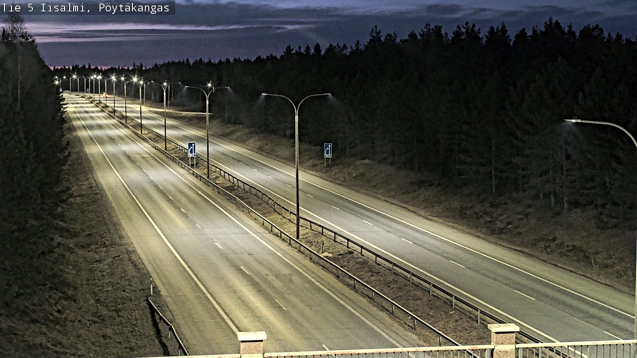 Weather Camera Image Väg 5 Idensalmi, Pöytäkangas, Iisalmi, Pohjois-Savo