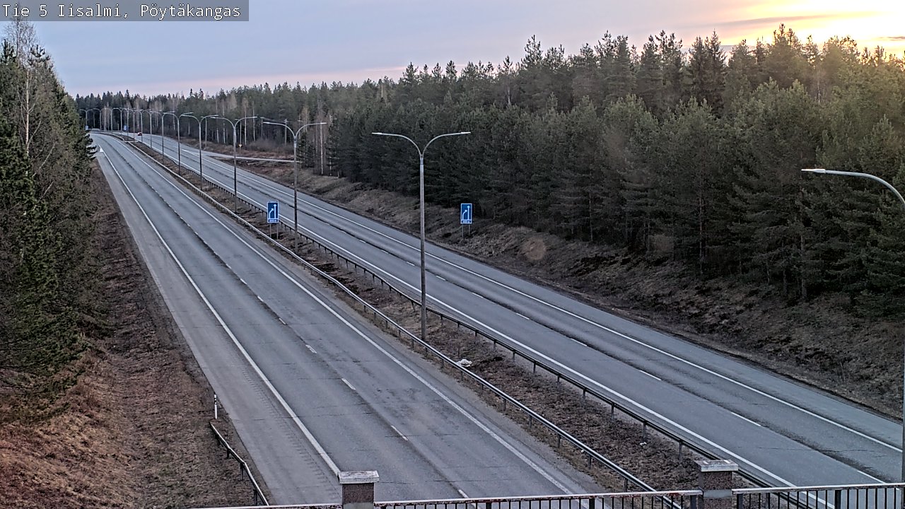 Weather Camera Image Väg 5 Idensalmi, Pöytäkangas, Iisalmi, Pohjois-Savo