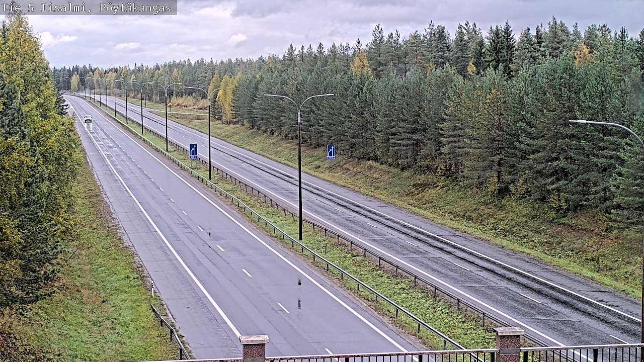 Weather Camera Image Road 5 Iisalmi, Pöytäkangas, Iisalmi, Pohjois-Savo