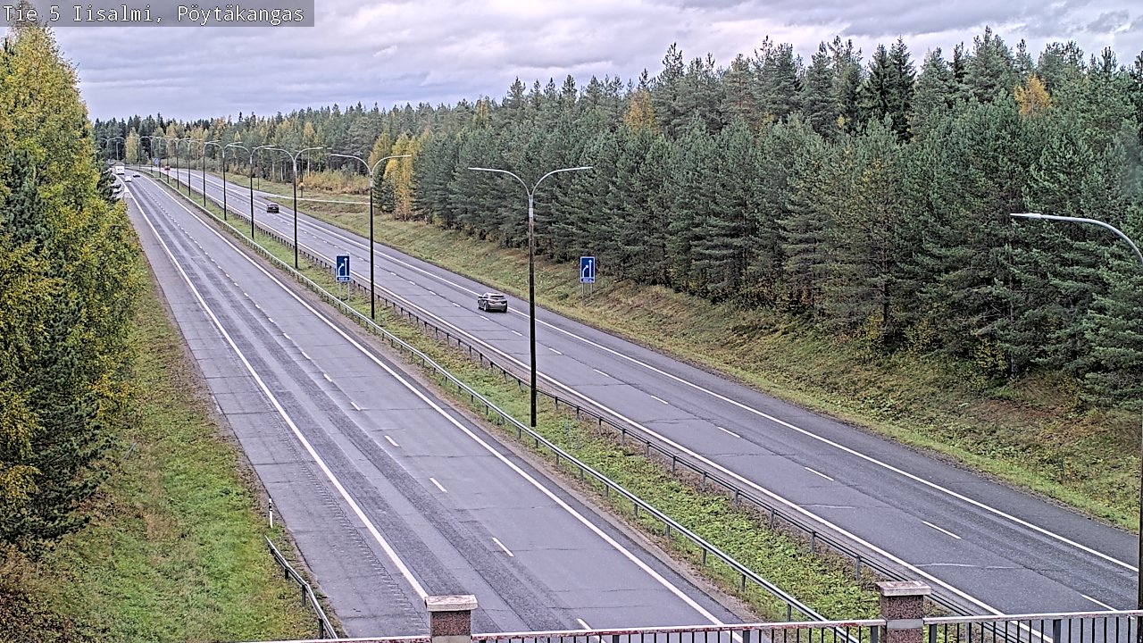Weather Camera Image Road 5 Iisalmi, Pöytäkangas, Iisalmi, Pohjois-Savo
