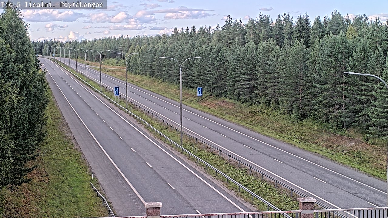 Weather Camera Image Road 5 Iisalmi, Pöytäkangas, Iisalmi, Pohjois-Savo