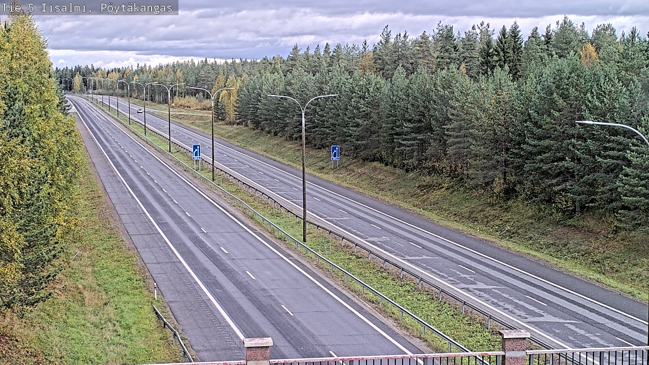 Weather Camera Image Road 5 Iisalmi, Pöytäkangas, Iisalmi, Pohjois-Savo