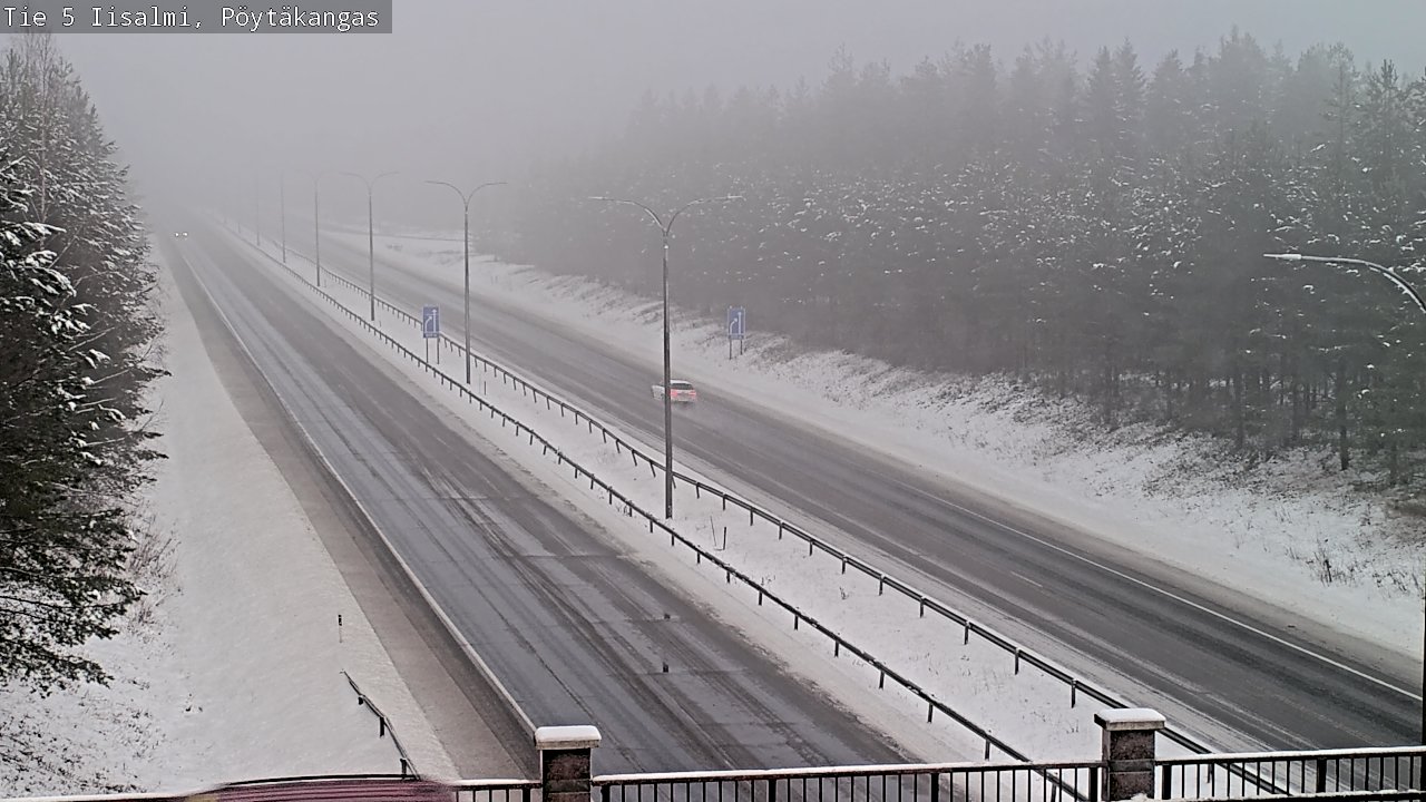 Weather Camera Image Road 5 Iisalmi, Pöytäkangas, Iisalmi, Pohjois-Savo