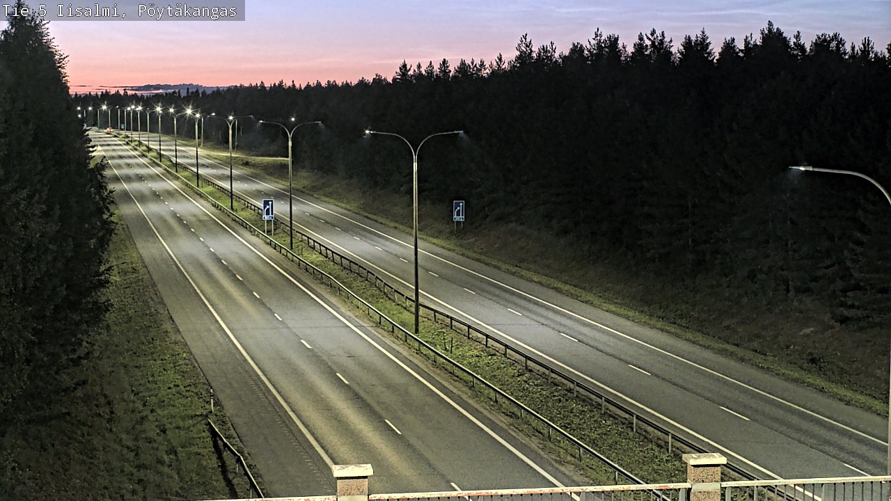 Weather Camera Image Road 5 Iisalmi, Pöytäkangas, Iisalmi, Pohjois-Savo
