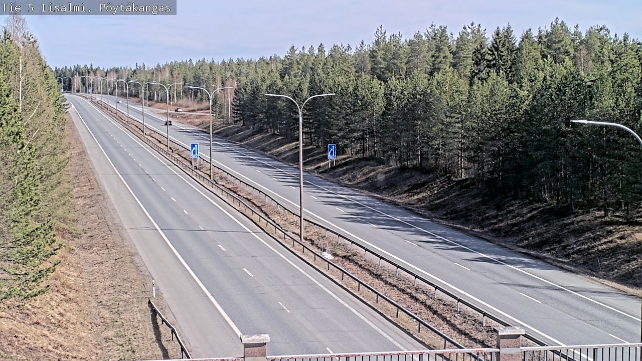 Weather Camera Image Väg 5 Idensalmi, Pöytäkangas, Iisalmi, Pohjois-Savo