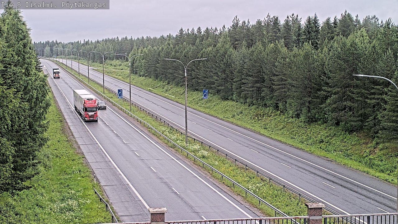 Weather Camera Image Väg 5 Idensalmi, Pöytäkangas, Iisalmi, Pohjois-Savo