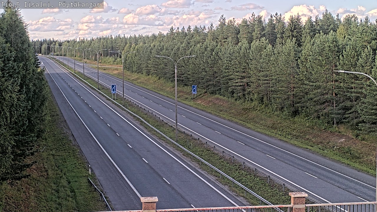 Weather Camera Image Road 5 Iisalmi, Pöytäkangas, Iisalmi, Pohjois-Savo