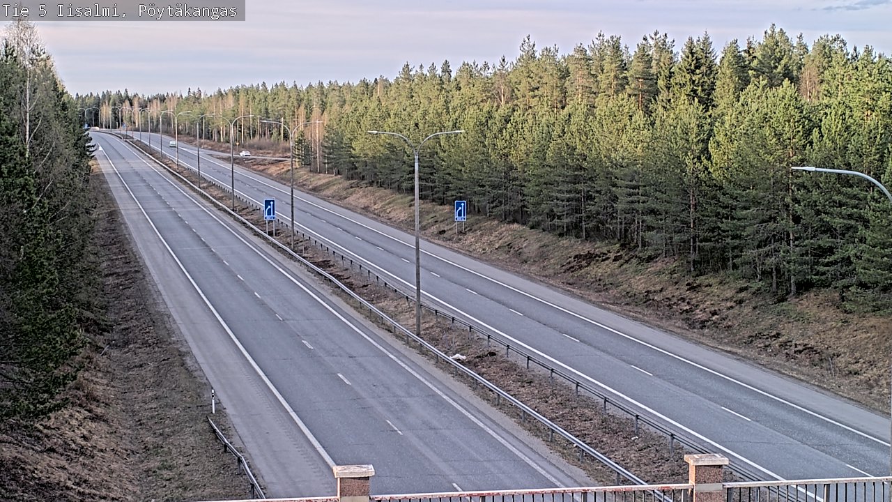 Weather Camera Image Väg 5 Idensalmi, Pöytäkangas, Iisalmi, Pohjois-Savo