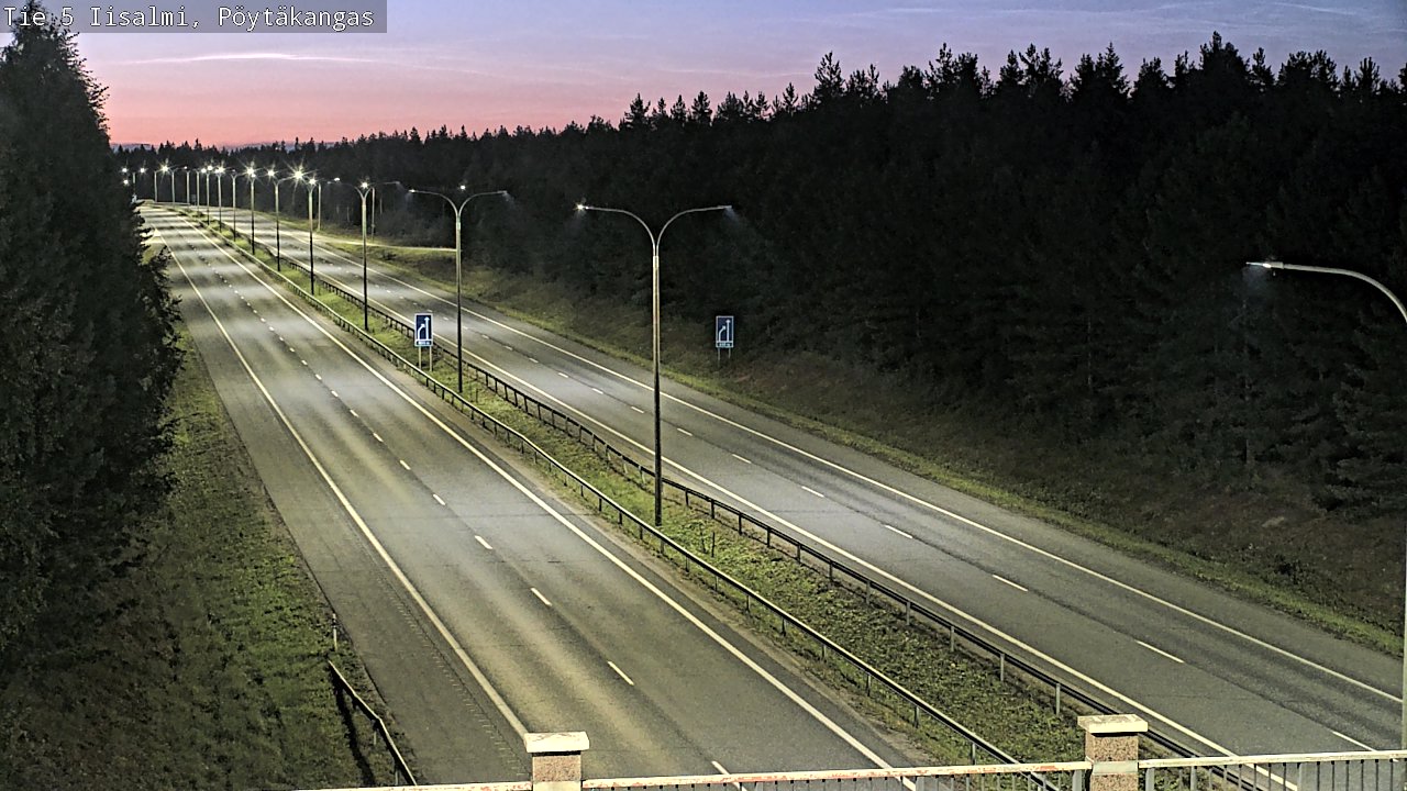 Weather Camera Image Road 5 Iisalmi, Pöytäkangas, Iisalmi, Pohjois-Savo