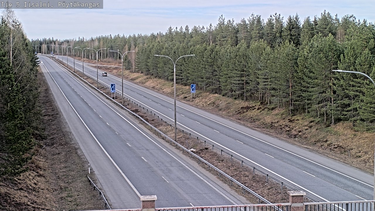 Weather Camera Image Väg 5 Idensalmi, Pöytäkangas, Iisalmi, Pohjois-Savo