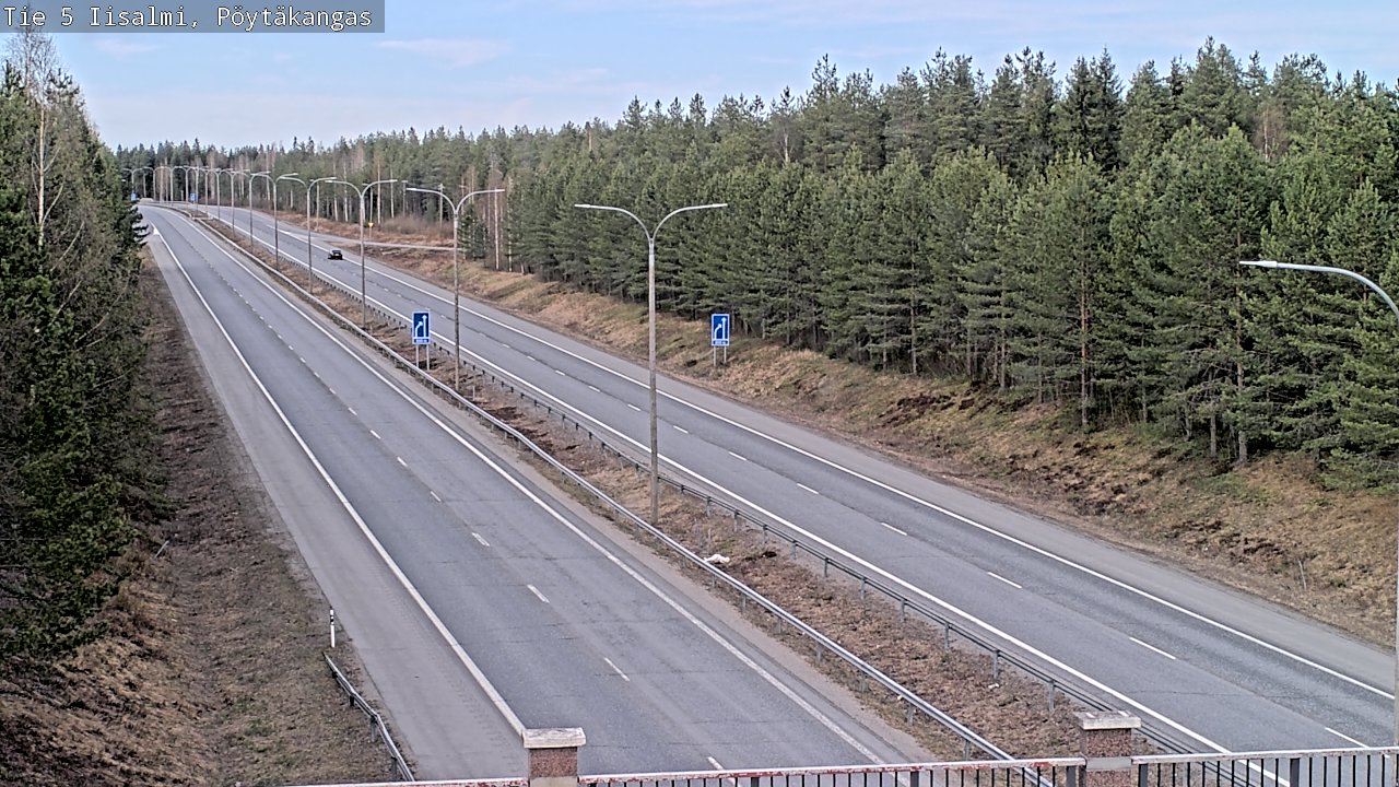 Weather Camera Image Väg 5 Idensalmi, Pöytäkangas, Iisalmi, Pohjois-Savo