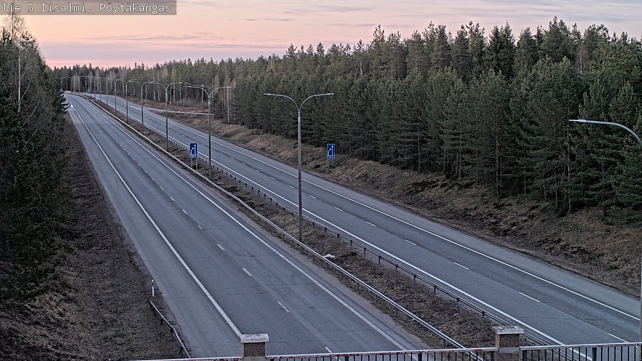 Weather Camera Image Väg 5 Idensalmi, Pöytäkangas, Iisalmi, Pohjois-Savo