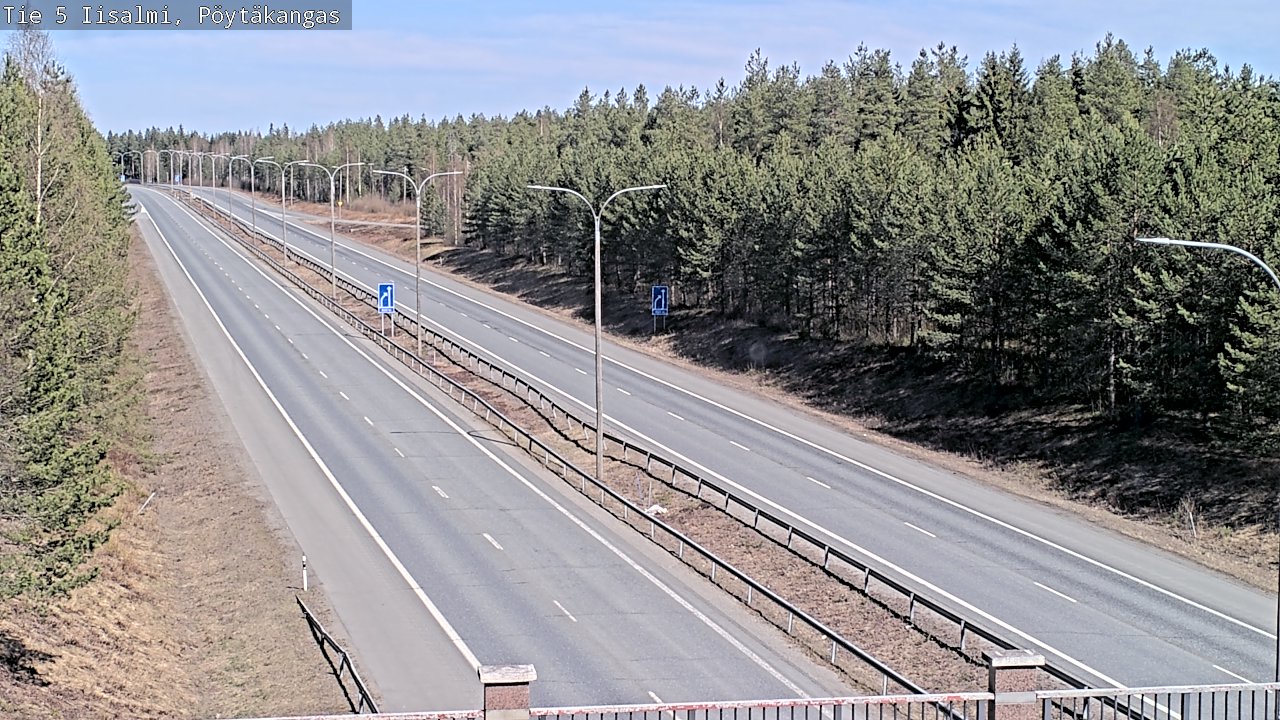 Weather Camera Image Väg 5 Idensalmi, Pöytäkangas, Iisalmi, Pohjois-Savo