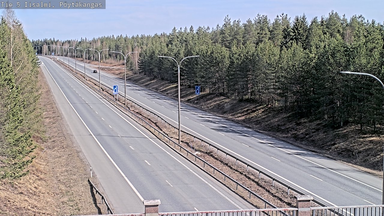 Weather Camera Image Väg 5 Idensalmi, Pöytäkangas, Iisalmi, Pohjois-Savo